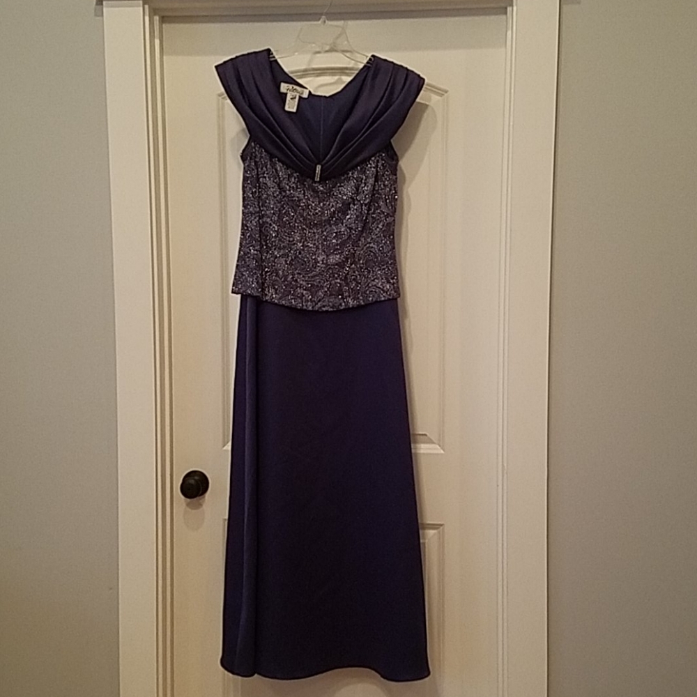 Patra Purple Evening Dress